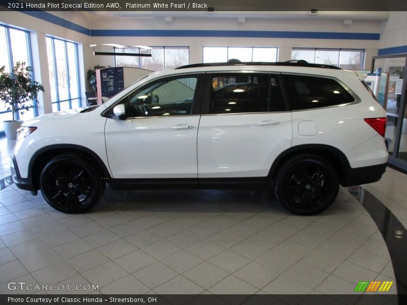Platinum White Pearl / Black 2021 Honda Pilot Special Edition AWD