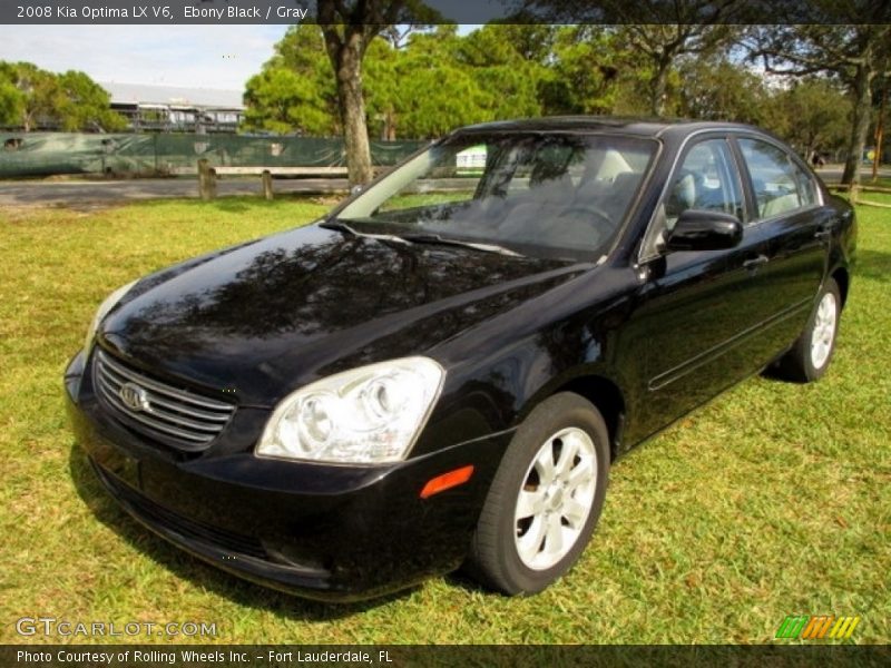 Ebony Black / Gray 2008 Kia Optima LX V6
