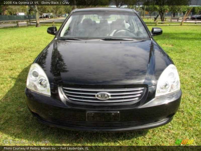 Ebony Black / Gray 2008 Kia Optima LX V6