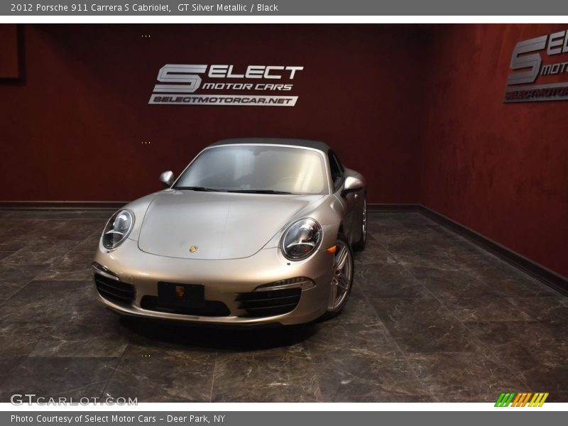 GT Silver Metallic / Black 2012 Porsche 911 Carrera S Cabriolet