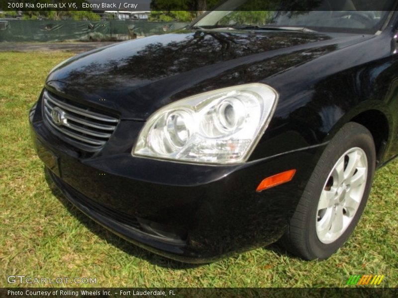 Ebony Black / Gray 2008 Kia Optima LX V6