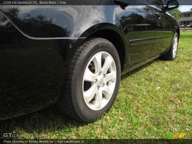 Ebony Black / Gray 2008 Kia Optima LX V6