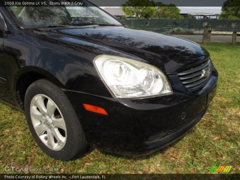Ebony Black / Gray 2008 Kia Optima LX V6