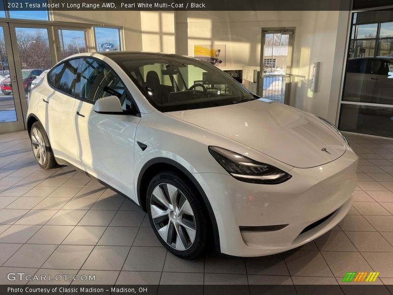  2021 Model Y Long Range AWD Pearl White Multi-Coat