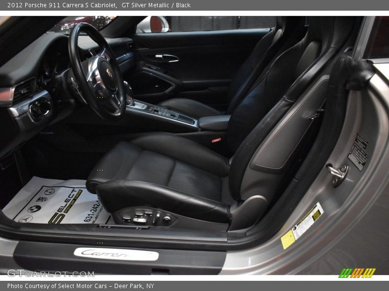 GT Silver Metallic / Black 2012 Porsche 911 Carrera S Cabriolet