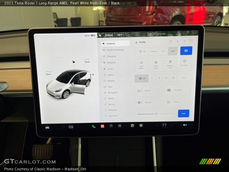 Pearl White Multi-Coat / Black 2021 Tesla Model Y Long Range AWD