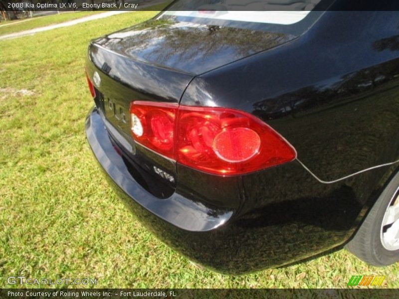 Ebony Black / Gray 2008 Kia Optima LX V6