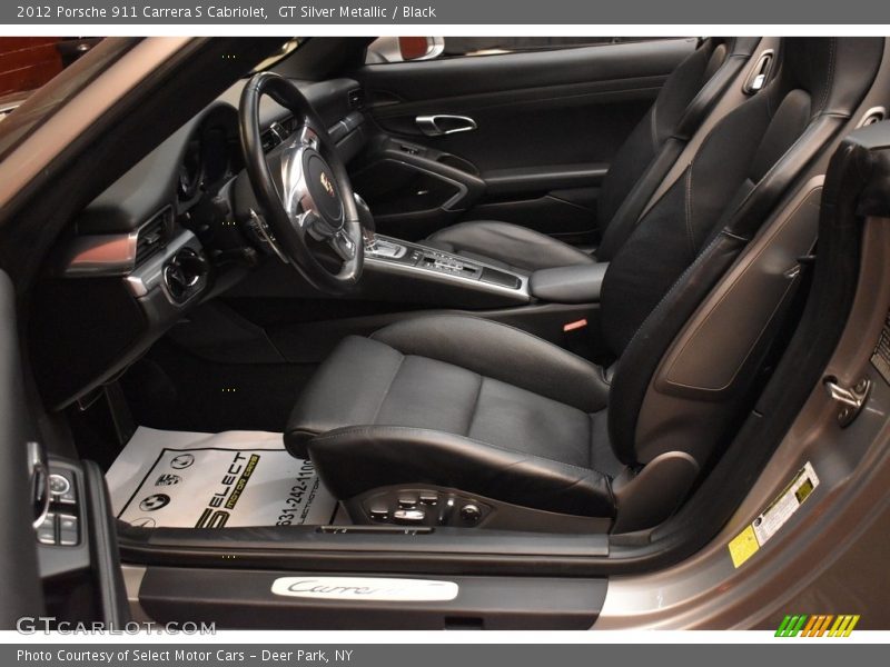 GT Silver Metallic / Black 2012 Porsche 911 Carrera S Cabriolet