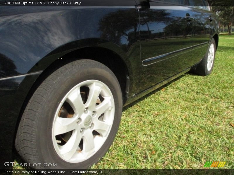 Ebony Black / Gray 2008 Kia Optima LX V6