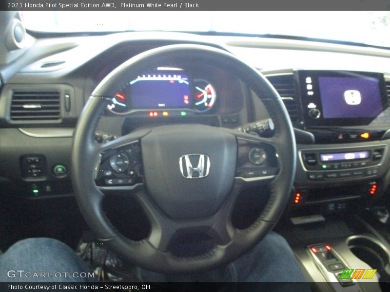 Platinum White Pearl / Black 2021 Honda Pilot Special Edition AWD
