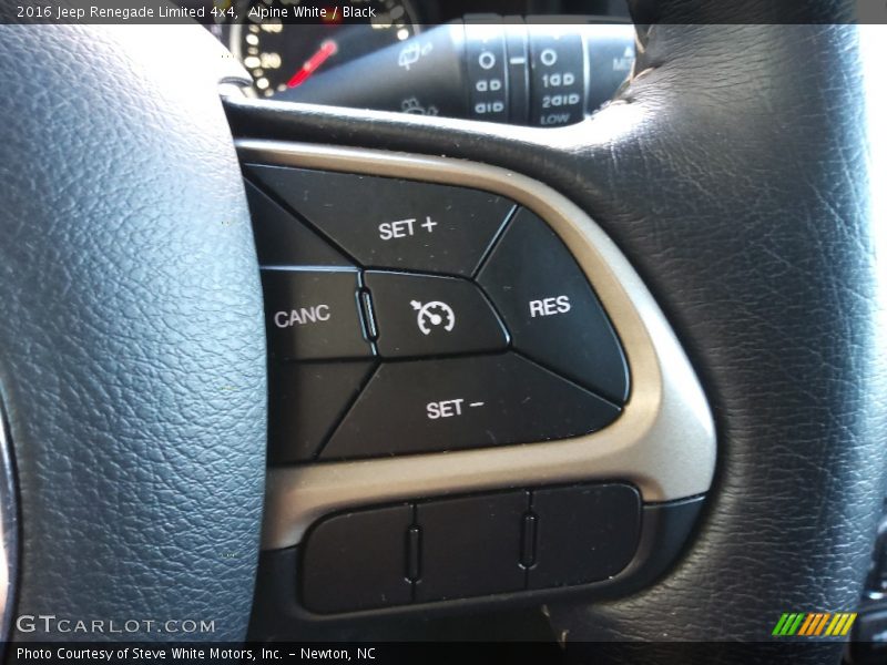 Alpine White / Black 2016 Jeep Renegade Limited 4x4