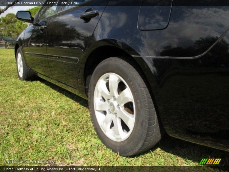 Ebony Black / Gray 2008 Kia Optima LX V6