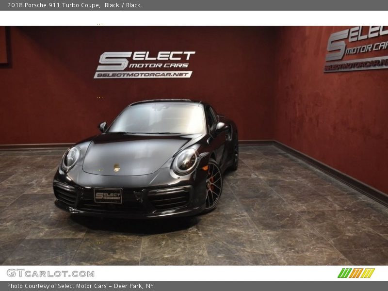 Black / Black 2018 Porsche 911 Turbo Coupe