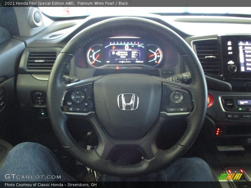 Platinum White Pearl / Black 2021 Honda Pilot Special Edition AWD