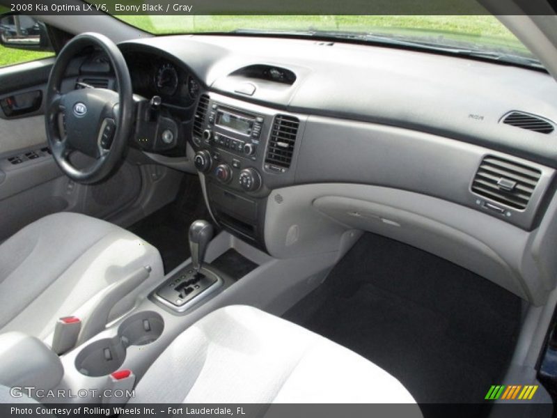 Ebony Black / Gray 2008 Kia Optima LX V6