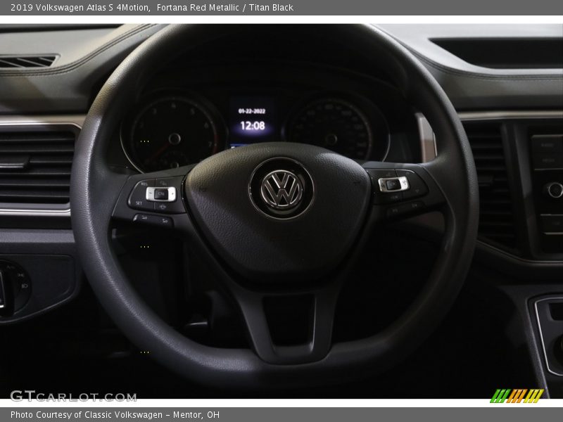 Fortana Red Metallic / Titan Black 2019 Volkswagen Atlas S 4Motion