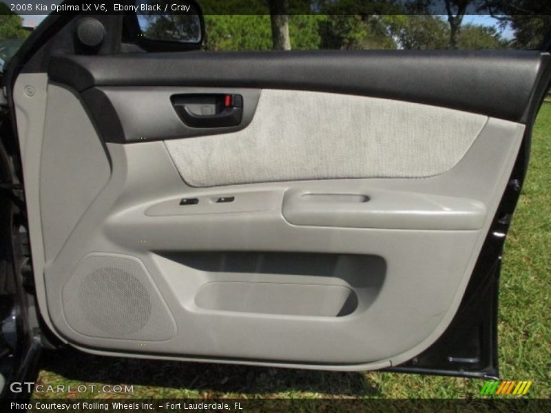 Ebony Black / Gray 2008 Kia Optima LX V6