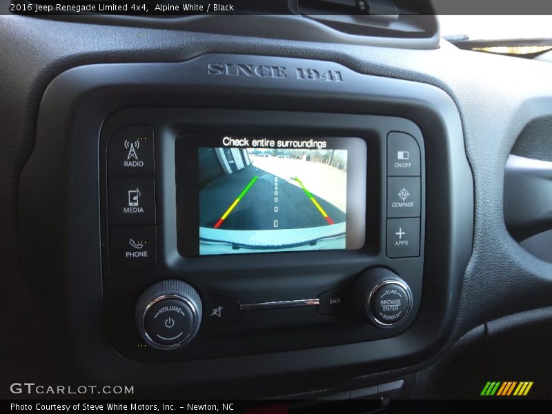 Alpine White / Black 2016 Jeep Renegade Limited 4x4