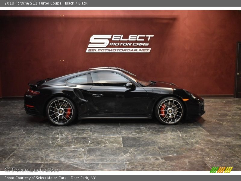 Black / Black 2018 Porsche 911 Turbo Coupe