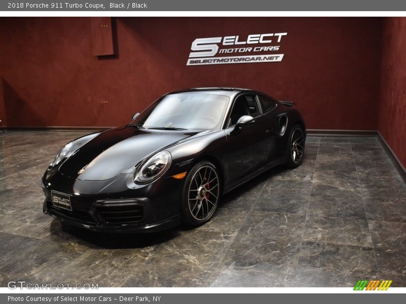 Black / Black 2018 Porsche 911 Turbo Coupe