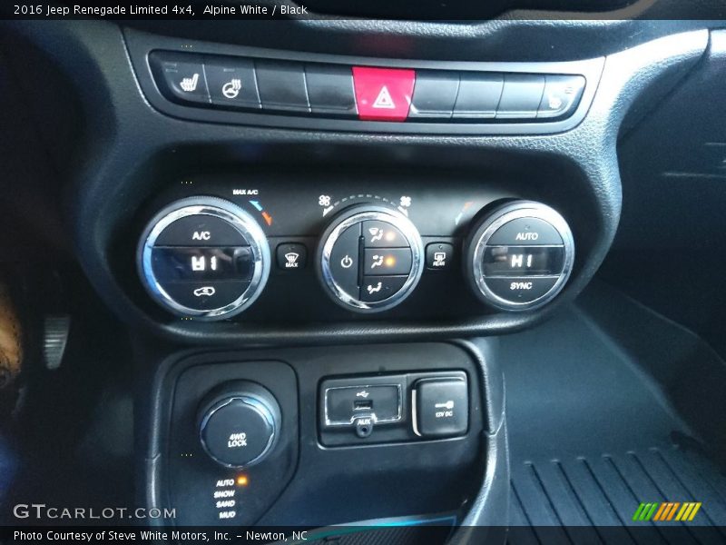 Alpine White / Black 2016 Jeep Renegade Limited 4x4