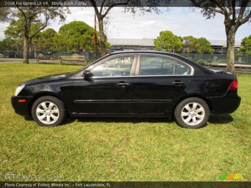 Ebony Black / Gray 2008 Kia Optima LX V6