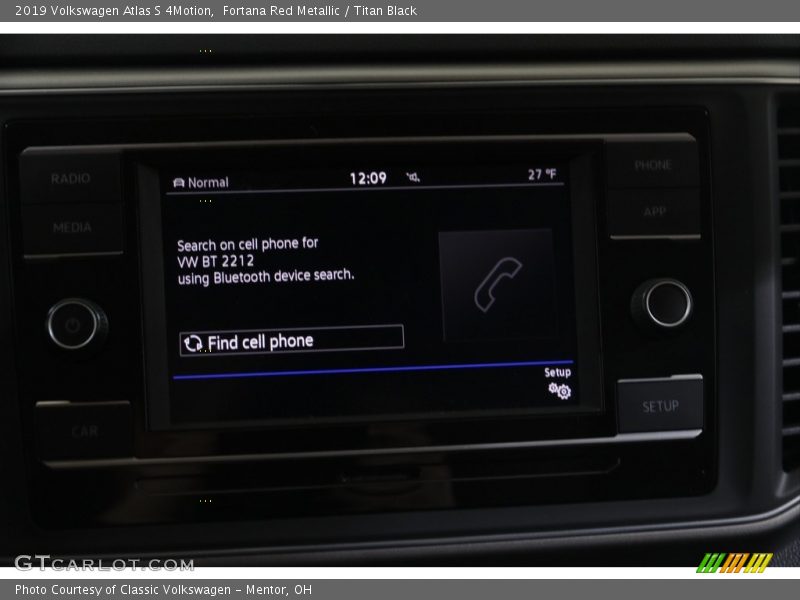 Fortana Red Metallic / Titan Black 2019 Volkswagen Atlas S 4Motion