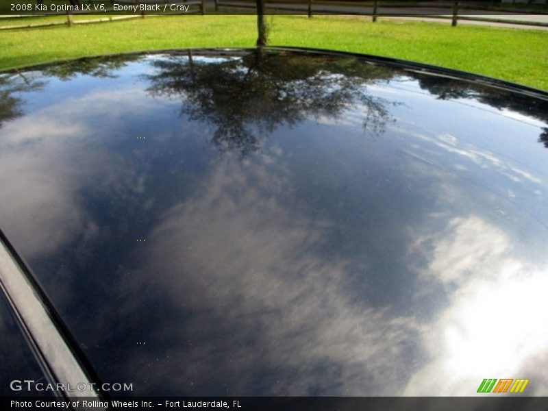 Ebony Black / Gray 2008 Kia Optima LX V6