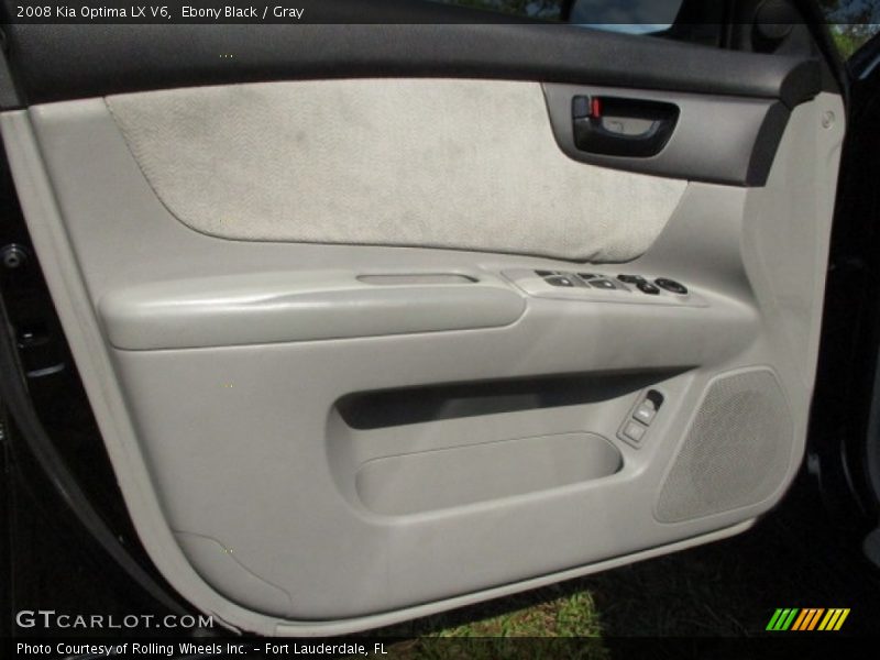 Ebony Black / Gray 2008 Kia Optima LX V6
