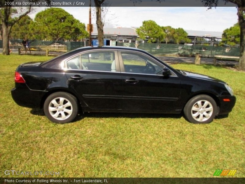 Ebony Black / Gray 2008 Kia Optima LX V6