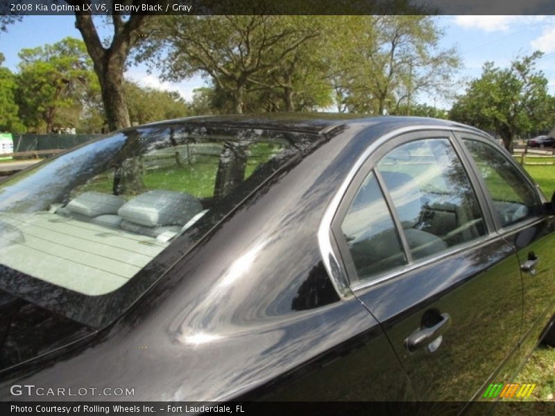 Ebony Black / Gray 2008 Kia Optima LX V6