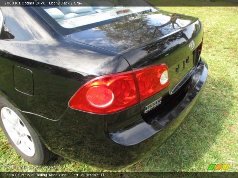 Ebony Black / Gray 2008 Kia Optima LX V6
