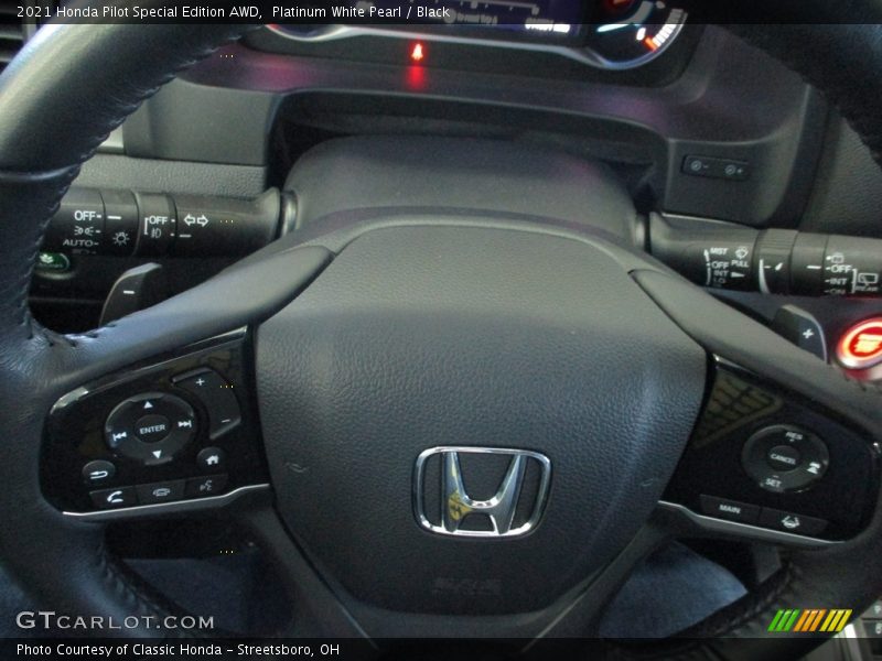 Platinum White Pearl / Black 2021 Honda Pilot Special Edition AWD