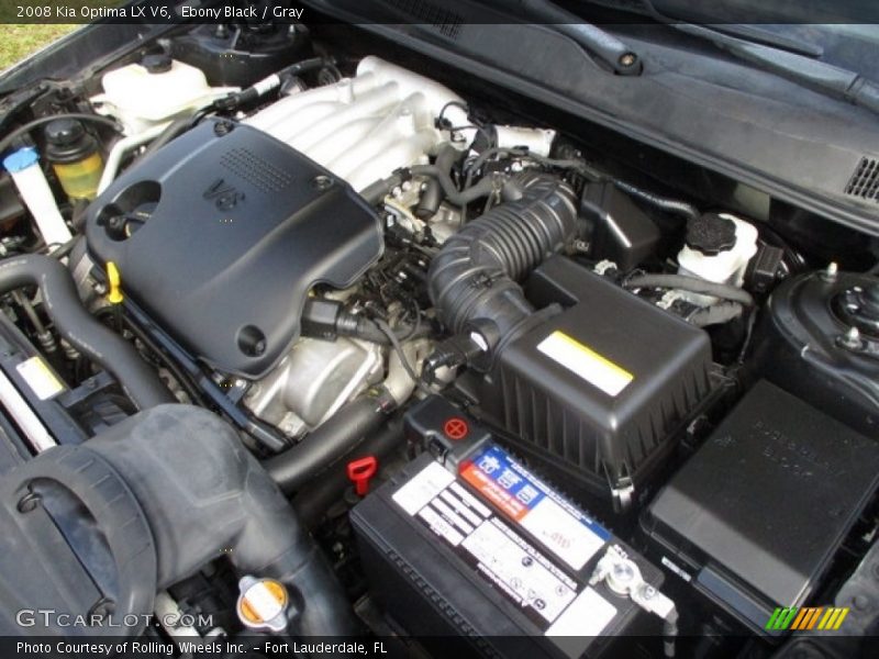 Ebony Black / Gray 2008 Kia Optima LX V6