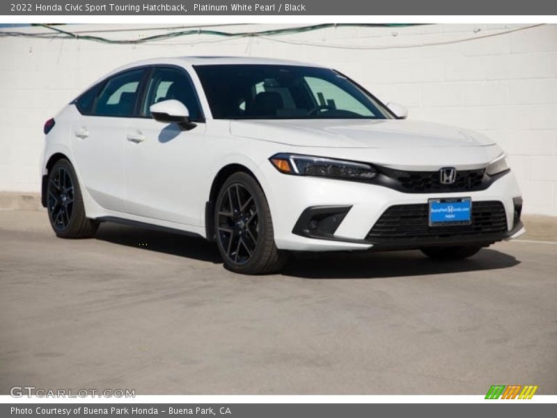 Platinum White Pearl / Black 2022 Honda Civic Sport Touring Hatchback