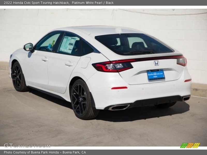 Platinum White Pearl / Black 2022 Honda Civic Sport Touring Hatchback