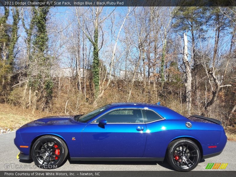 Indigo Blue / Black/Ruby Red 2021 Dodge Challenger R/T Scat Pack