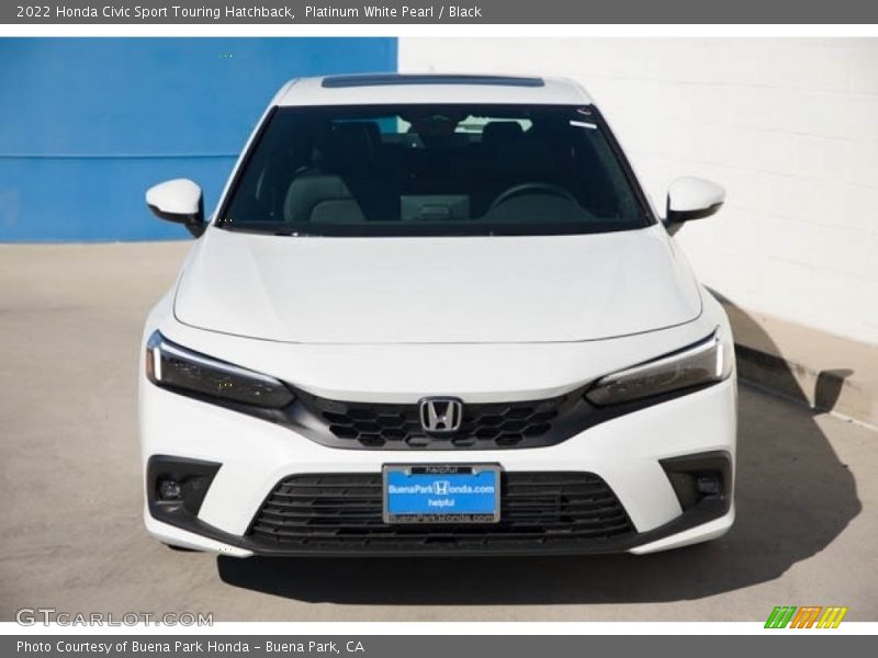 Platinum White Pearl / Black 2022 Honda Civic Sport Touring Hatchback