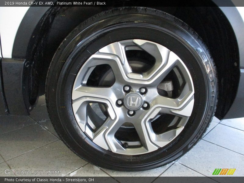 Platinum White Pearl / Black 2019 Honda CR-V EX AWD