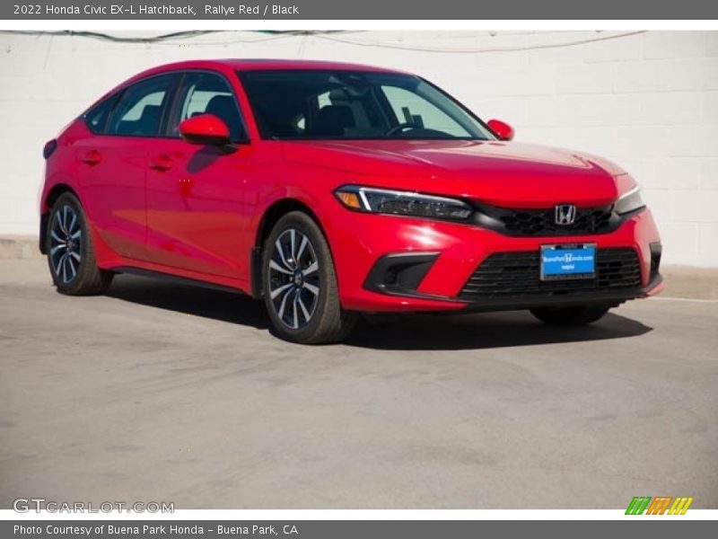 Rallye Red / Black 2022 Honda Civic EX-L Hatchback