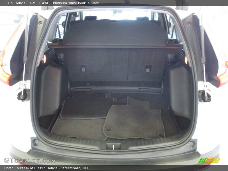 Platinum White Pearl / Black 2019 Honda CR-V EX AWD