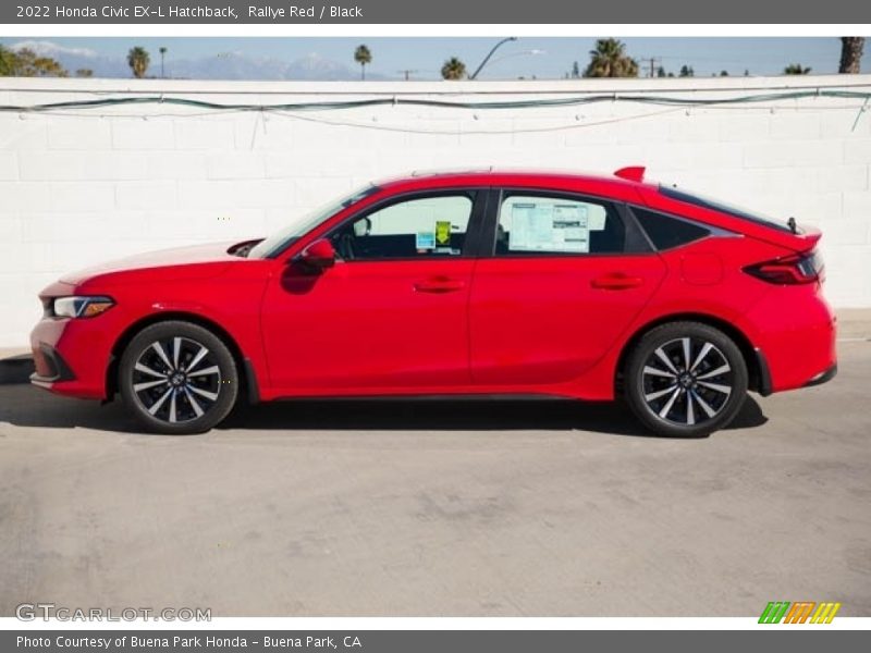 Rallye Red / Black 2022 Honda Civic EX-L Hatchback