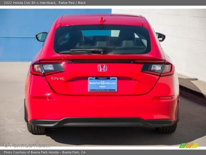 Rallye Red / Black 2022 Honda Civic EX-L Hatchback