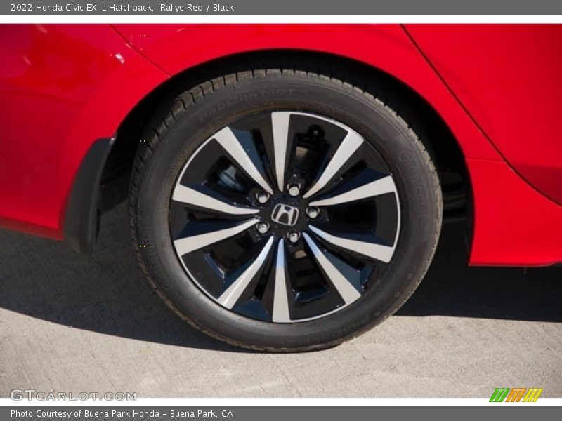 Rallye Red / Black 2022 Honda Civic EX-L Hatchback