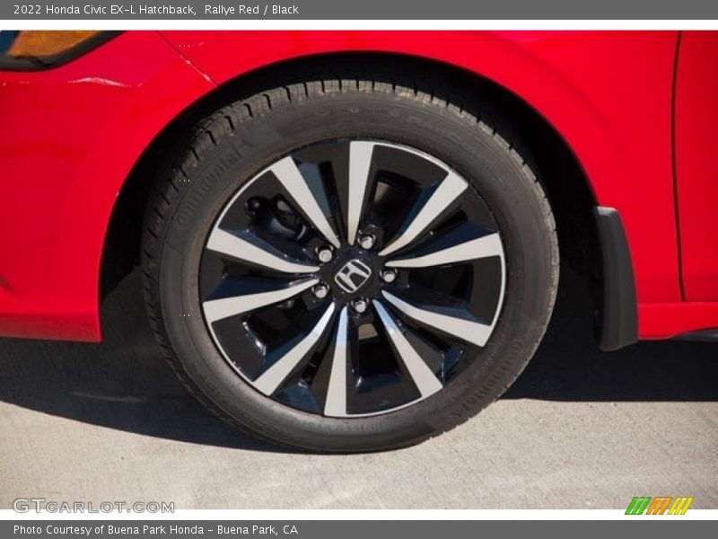Rallye Red / Black 2022 Honda Civic EX-L Hatchback