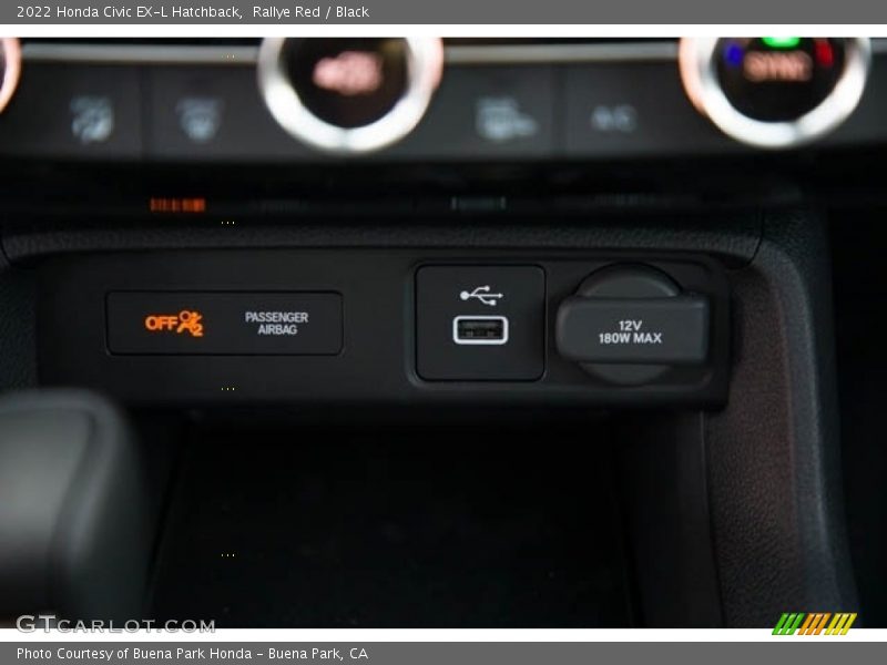 Rallye Red / Black 2022 Honda Civic EX-L Hatchback