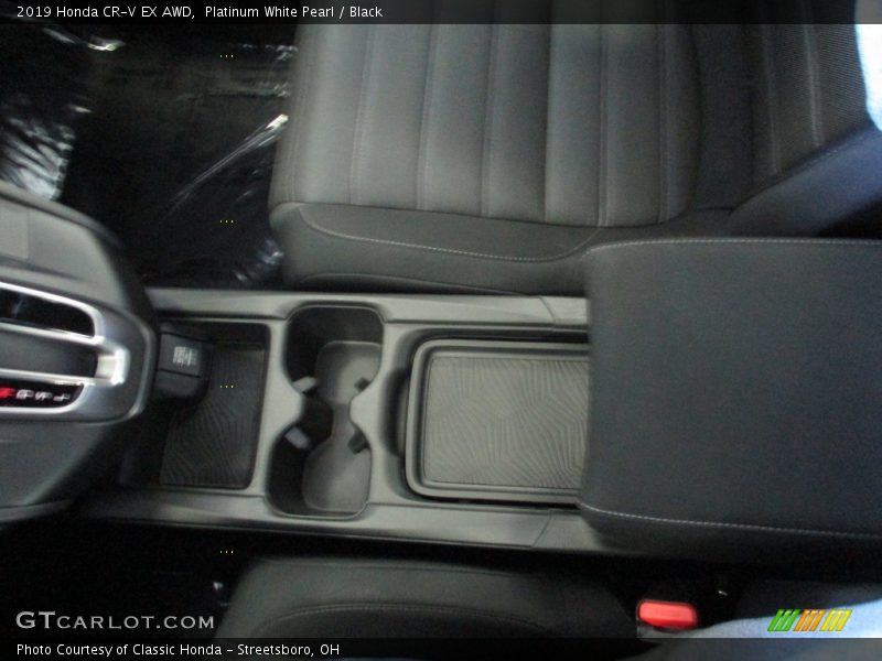 Platinum White Pearl / Black 2019 Honda CR-V EX AWD