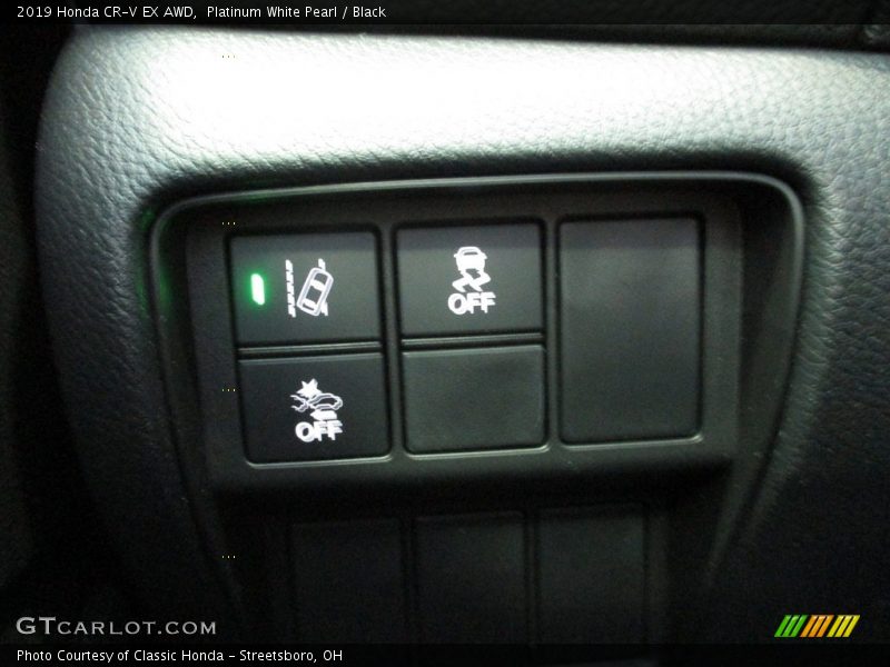 Platinum White Pearl / Black 2019 Honda CR-V EX AWD