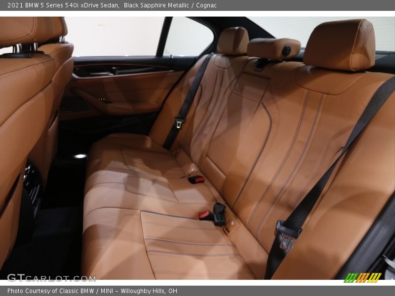 Black Sapphire Metallic / Cognac 2021 BMW 5 Series 540i xDrive Sedan