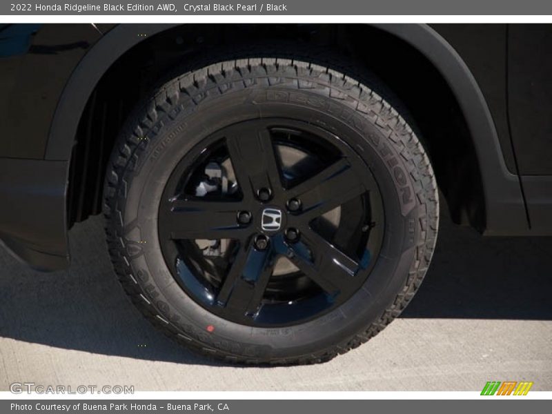 Crystal Black Pearl / Black 2022 Honda Ridgeline Black Edition AWD